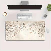 Large Non-Slip Gaming Office Mouse Pad Desk Mat Anti-Slip Laptop Esports Setups Desk Accessory Setup Mousepad Gamer Playmat 40cmx90cm(15.7x35.4inch) black