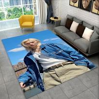 Kpop Felix S-Stray Kids Muzikos žvaigždės Kilimas Kilimas Žaidimų kambariui Miegamajam Svetainei Sofai Namų Dekoras, vaikiškas Plotinis Kilimas Neslystantis Grindų Kilimėlis 40cm x 60cm