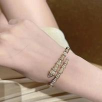 Baojia Snake Bracelet Rose Snake Bone Bracelet 520 one size(17-20cm) beige