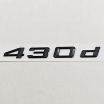 3D ABS Automobilio Raidės Logotipas 420d 430d Ženklelis Lipdukas Galinės Bagažinės Emblemos Lipdukai BMW 4 Serijai F32 F33 F36 Automobilio Žymėjimo Aksesuarai black
