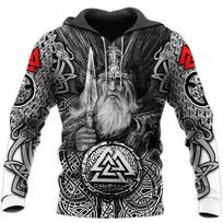 Vyriški džemperiai su gobtuvu, erelio tatuiruotės raštas, vikingai, 3D spauda, mada, kasdieniai, Harajuku, hiphopas, rudens ir žiemos, didelio dydžio, sudaderas 6XL gray
