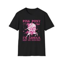 Pink Pony Club T-Shirt | Retro Carousel Unicorn Graphic 110 pink