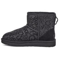 UGG Classic Mini Sparkle Graffiti Women's 1107034-BLK EU 38 gray