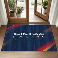 Red Bull Racing dizaino kristalinio veliūro kilimas, minkštas dekoratyvinis kilimėlis miegamojo įėjimui 50cmx80cm