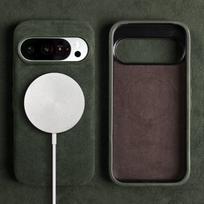 For Google Pixel 11 Pro XL Alcantara Magnetic Case with MagSafe Full Coverage Supercar Suede Leather Back Cover for Pixel 11 Pixel 11 gray