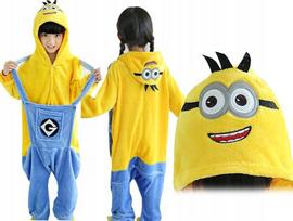 MINIONS PAJAMA OVERALL KIGU ONESIE 110 CH1H yellow
