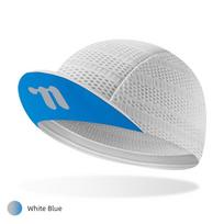 Rockbros Road Bike Cycling Hat Sweat-Absorbent Quick-Drying Helmet Lining Cap Cloth Cap Men's and Women's Bicycle Cap balta/mėlyna