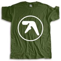 marškinėliai vyriški apvalia iškirpte APHEX TWIN Logotipo MARŠKINĖLIS Elektroninės MUZIKOS Techno HARDCORE Windowlicker viršutiniai drabužiai mada unisex marškinėliai M gray