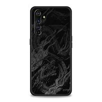 For Realme GT Neo 2 3 3T 5 Phone Case For Realme 12 11 5G 10 9 8 5G 7 6 GT5 GT3 GT2 Pro Plus C21 C11 C25 C35 Cover Dragon Design Realme 9Pro Plus black