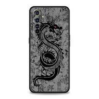 For Realme GT Neo 2 3 3T 5 Phone Case For Realme 12 11 5G 10 9 8 5G 7 6 GT5 GT3 GT2 Pro Plus C21 C11 C25 C35 Cover Dragon Design Realme 9Pro Plus
