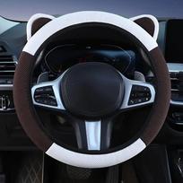 Animacinės katės ausys Automobilio vairo užvalkalas Neslystantis Tinka įvairiems modeliams Sugeriantis prakaitą Kvėpuojantis Atsparus dėvėjimuisi