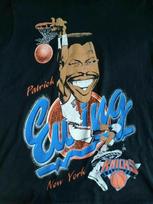 Patrick Ewing Basketball caricature  T-shirt Black Tee All Size JJ3877 Unisex T-Shirt M beige