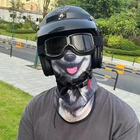 Motociklo Veido Kaukė Moto Šalmo Bandana Gobtuvas Slidinėjimo Kaklo Viso Veido Kaukė Vėjui Atspari Dulkėms Atspari Veido Apsauga Vyriška Bikerio Kaukė Vasaros black