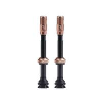 BBB Bicycle Core Cap Tubeless Valve Presta Valve No Adapter 60mm Copper Set, Compatible, Required, BTI-166 black