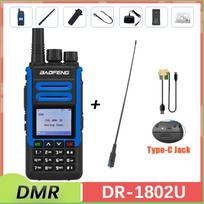 Baofeng DR-1802U Walkie Talkie USB-C Charger DMR Digital Radio UHF 400-470MHz AES256 Encryption High Capacity Upgraded of BF-H7 BRITISH