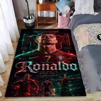 Futbolo Žvaigždės Ronaldo kilimų rinkinys 3 vnt. kilimų rinkinys (1 antklodės užvalkalas, 2 pagalvių užvalkalai, antklodė neįtraukta) 40x60cm( 15x23in ) black