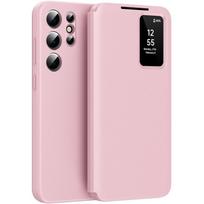 Samsung Galaxy S24 Ultra Smart View Wallet Flip Case, Pink
