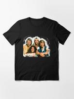 ABBA ABBA. Angel Eyes Portrait Music Legends Essential T-Shirt S juoda