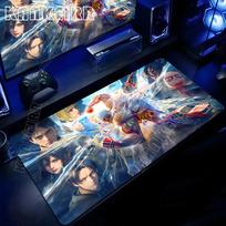 Attack On Titan Anime Mouse Pad Computer NonSlip Gaming Mousepad Xxl Locking Edge Game Pc Laptop Keyboard Mouse Mat Desk Carpet 800x300X2mm gray