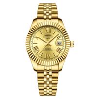 NIBOSI Women Watch Light Luxury Brand Stainless Steel Ladies Fashion Quartz Watches Business Luxury Female Gift Clock Wristwatch beige