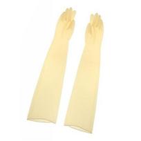 Geltonos pramoninės pirštinės 32 cm / 13 colių šarminės antirūgštinės beige