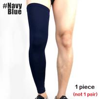 1 Pair Compression Leg Warmers for Basketball Football Cycling Knee Calf Sleeves UV Sun Protection Sports Socks Men Women L beige