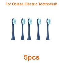 5vnt Oclean keičiamos elektrinės dantų šepetėlio galvutės, skirtos Oclean X Pro / X / Z1/ F1/ One/ Air 2 Sonic elektrinių dantų šepetėlių galvutėms 5pcs7 blue