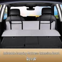 Suderinamas su Tesla, sulankstomas galinės sėdynės SUV čiužinio prailginimo lenta High-grade gray 4-fold 126*42CM black