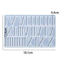 1Pcs Arabic Roman Number DIY Epoxy Resin Silicone Mold for Round Clock Making Accessories Handmade Wall Clock Decoration Mold gray