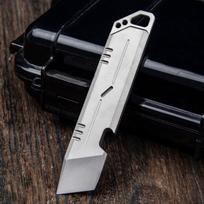 Multi-functional Titanium Alloy EDC Tool: Portable Pry Bar & Screwdriver for Outdoor Emergencies No white