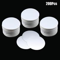 200 vnt. sandariklio dangtelio pamušalas, atsparus tamperiams, elektromagnetinės aliuminio folijos indukcinis tarpiklis kosmetikos stiklainio buteliuko puodui 20–82 mm 25mm-200pcs gray