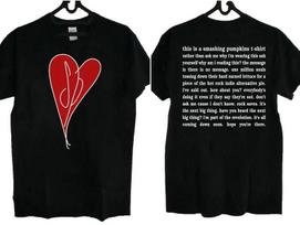 1993 Smashing Pumpkins Heart Manifesto Siamese Dream Logo Tour T-Shirt S gray
