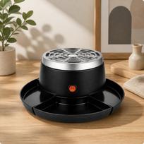 Fondue Maker with Serving Tray | Compact Countertop Design, Electric Chocolate Melter white