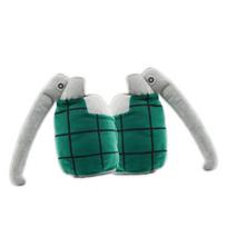 Aukščiausios kokybės Boku No Katsuki Bakugo pliušinių pirštinių rinkinys Cosplay 20*28CM,A pair of gloves gray