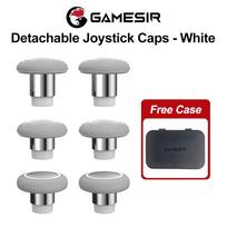 GameSir nuimami kreiptukų dangteliai G7 Pro G7 Pro 8K Cyclone 2 G8 Plus žaidimų pulteliams Priedai Silikoninis pagrindas Plieninio žiedo dizainas balta