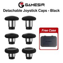 GameSir nuimami kreiptukų dangteliai G7 Pro G7 Pro 8K Cyclone 2 G8 Plus žaidimų pulteliams Priedai Silikoninis pagrindas Plieninio žiedo dizainas juoda