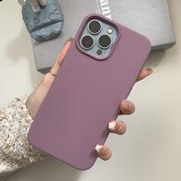 Tamsiai violetinis skystas silikoninis telefono dėklas, skirtas iPhone 14 13 12 11 Pro Max XR XS X 8 7 Plus SE 2020 pilnas apsauginis dangtelis For iPhone 14 ProMax