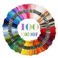 50/100/200 kamuoliukų pakuotėje Vaivorykštės spalvų siuvinėjimo siūlai Kryželiu siuvinėjimo siūlai Medvilniniai siūlai Rankdarbių siūlai Apyrankių gamybai DIY blue