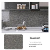 Atsparus ugniai, vandeniui, riebalams, lipnus aliuminio tapetas virtuvei 60cm x 1m gray