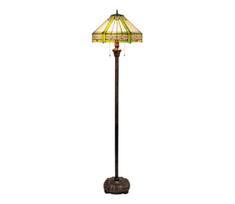 BRILAGI - Tiffany vitražinė pastatoma lempa EMERALD 2xE27/60W/230V