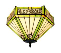 BRILAGI - Tiffany vitražinis lubų šviestuvas EMERALD 2xE27/60W/230V Ø 40 cm
