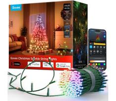 Govee - LED RGBWIC Lauko kalėdinė girlianda 2700-6500K 30m Wi-Fi Matter IP65