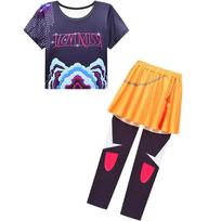 Kpop Rumi Zoey Mira Vakarėlio Cosplay Kostiumas Vaikams Demonų Medžiotojai Paaugliams Sceninis Aprangas Pop Dainininkų Persirengimas 4-14 Metų 120  5-6 Years orange