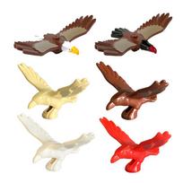 MOC City Animal Building Block Persian Elephant Armor Mule Tiger Leopard Eagle Bird Bear Wolf Panda Cat Toy Gift Mini Bricks Q71