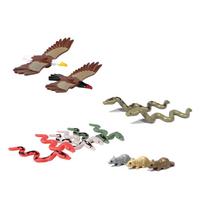 MOC City Animal Building Block Persian Elephant Armor Mule Tiger Leopard Eagle Bird Bear Wolf Panda Cat Toy Gift Mini Bricks Q71 gray
