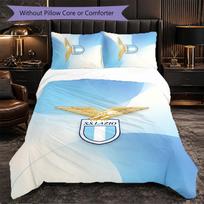 Lazio FC Themed Bedding 3Pcs Duvet Cover Set Decorative Bed Linen For Teen Room Home Decoration 230cm*220cm