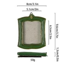 Green Baroco Style Photo Frame Mini Photo Display Holders Picture Frame Ornaments  Living Room Style 4 gray