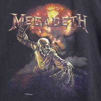 Vintage 1987 Megadeth Band Shirt Size Large Faded Black Peace Sells Sneakers Tag Unisex T-Shirt XXXXL gray