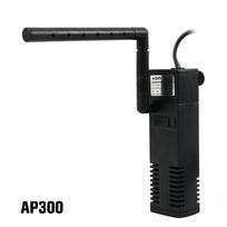 Water Purifier Submersible Pump Mini Aquarium Filter Air Pump Oxygen Internal Pump Fish Tank Filter 300L black