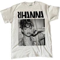 Unisex shirt Cotton Oversize Large Size Vintage Rihanna! T-Shirt - 90s Hip Hop Tour Unisex Tee,Best Seller,Size M black